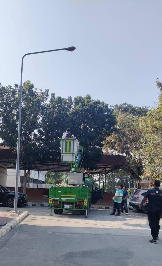 ปรับปรุงแสงสว่างรอบโรงพัก สภ.บางปะหัน